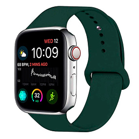 Ремешок Apple Watch Silicone 38/40/41mm темно-зеленый
